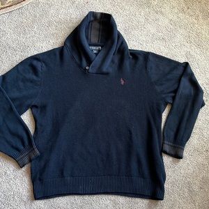U.S. POLO ASSN. mens cowl neck sweater.